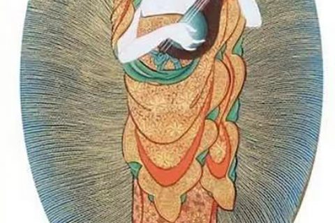 沃唐卡编号AC83841：六道佛之天道佛