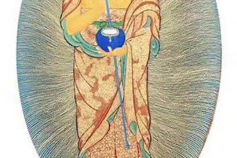 沃唐卡编号AC86319：六道佛之人道佛