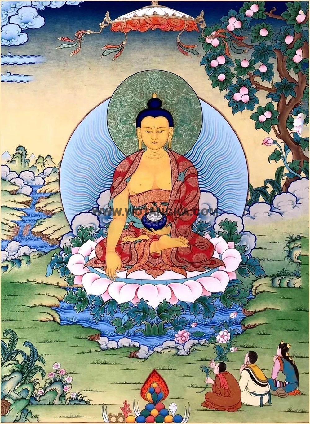 沃唐卡编号AC88822：释迦牟尼佛