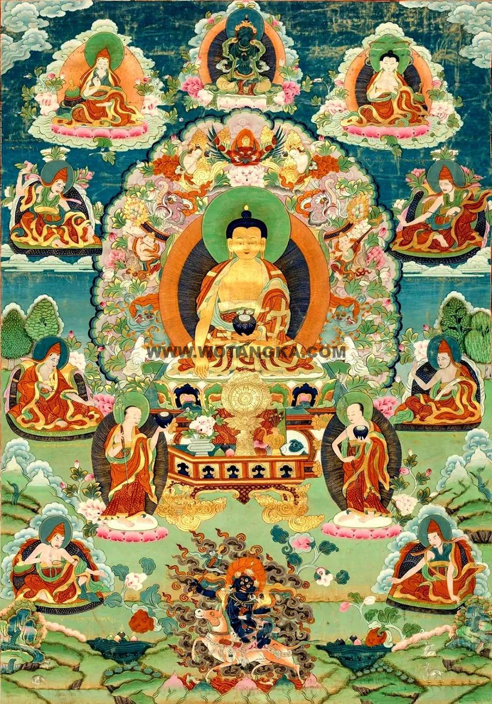 沃唐卡编号AC89796:释迦牟尼佛