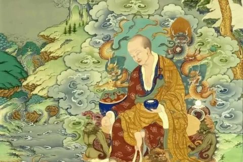 沃唐卡编号AC91066：龙树菩萨