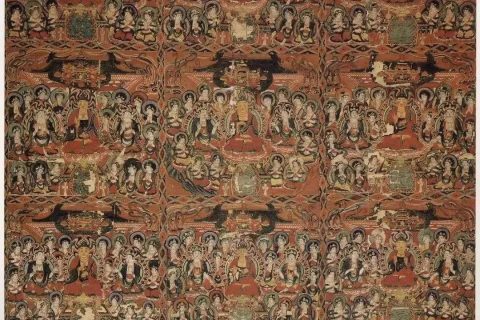 沃唐卡编号AC94602：华严世界