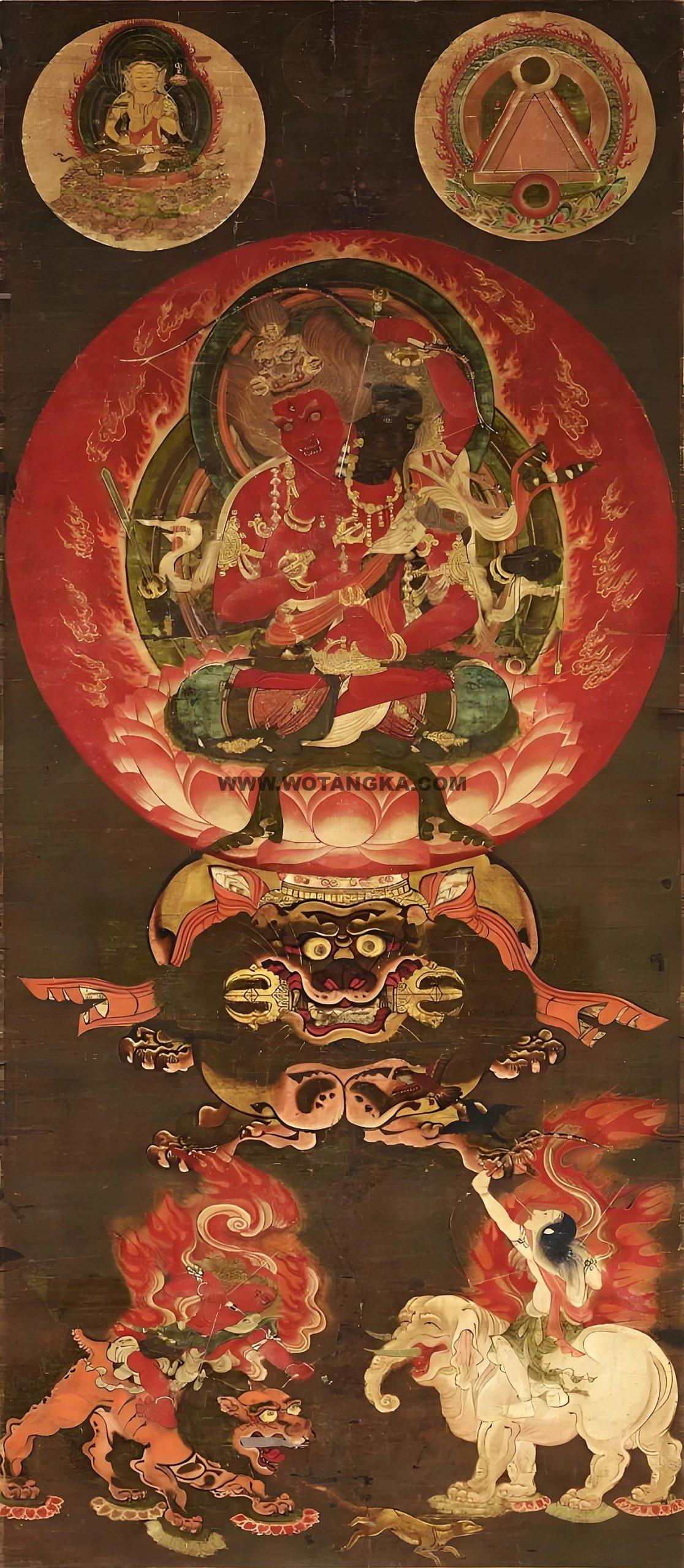 沃唐卡编号AC96852：爱染明王