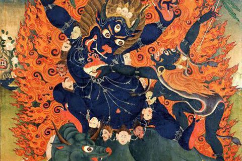 沃唐卡编号AC98686：阎魔