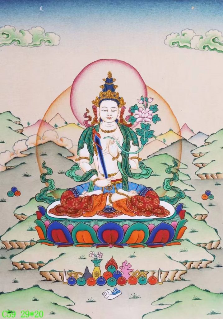 编号138-291148：嘎玛嘎赤-虚空藏菩萨（29*20CM左右）