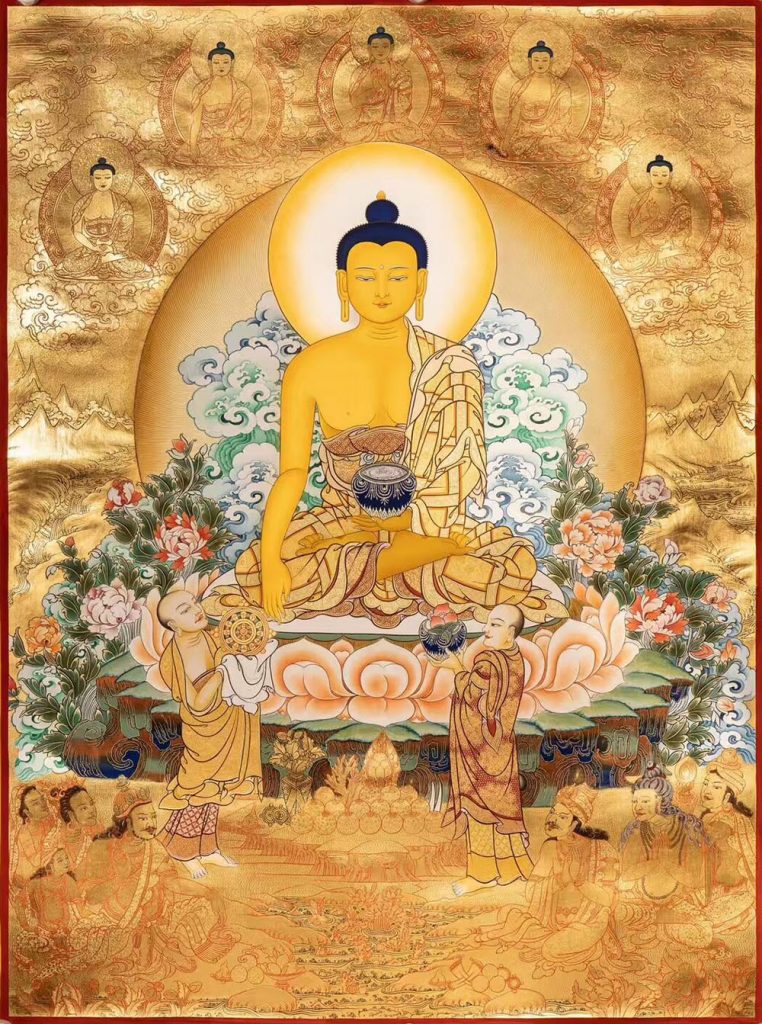 编号188-178206：黄金唐卡-释迦牟尼佛（100*70CM左右）
