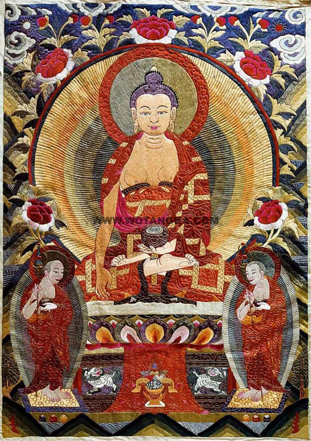 沃唐卡编号AC11919:释迦牟尼像