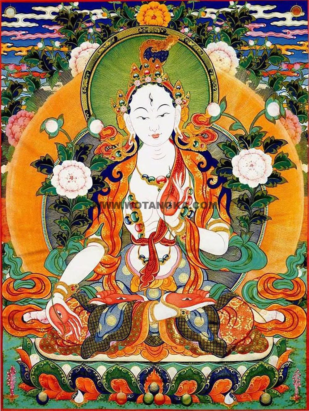 沃唐卡编号AC17503:白度母