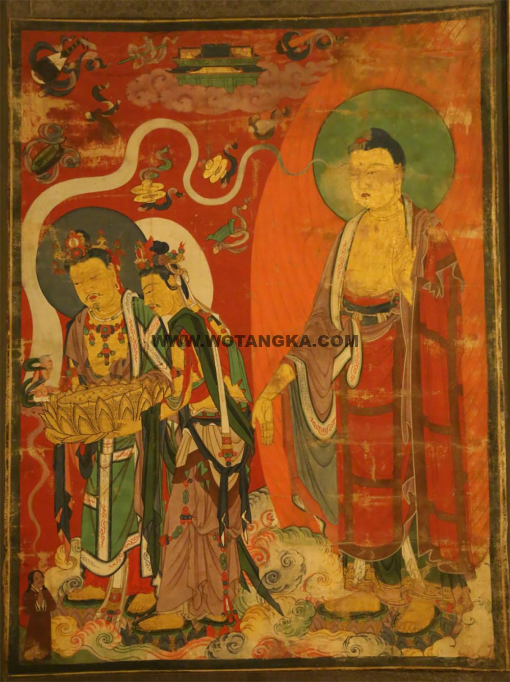 沃唐卡编号AC23006:西方三圣