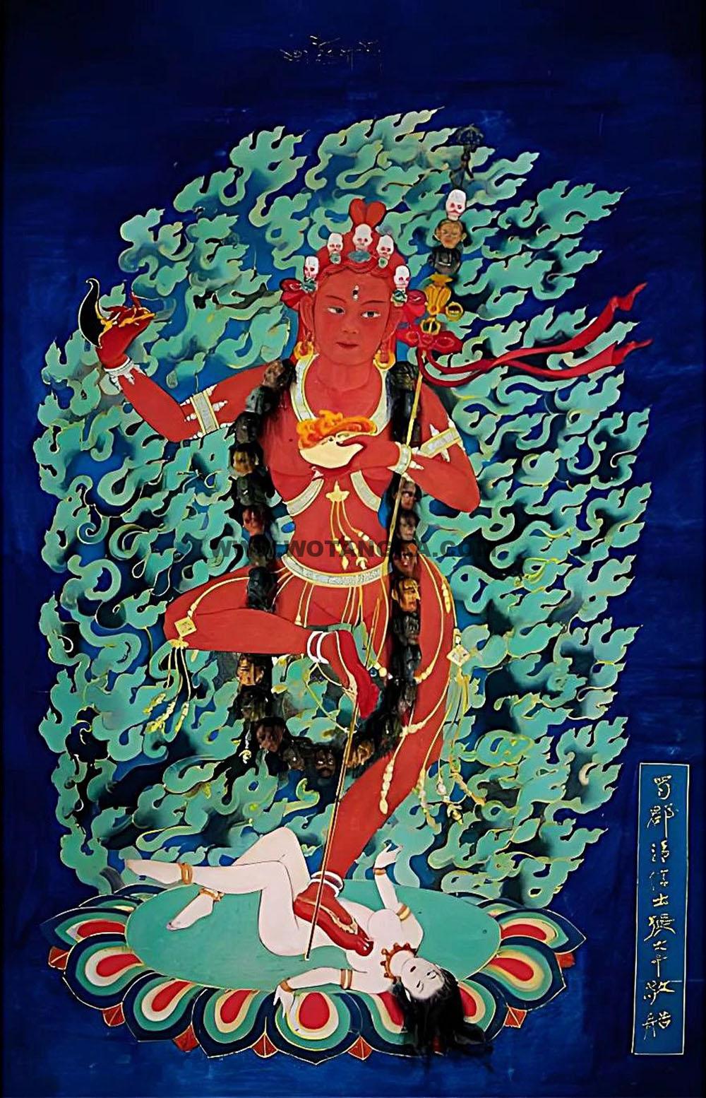 沃唐卡编号AC25084：金刚亥母