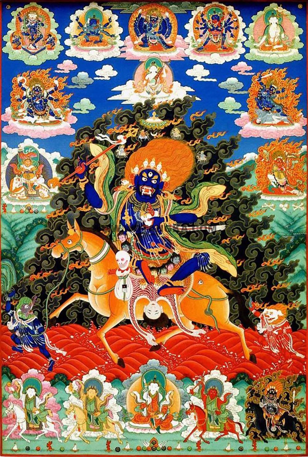 沃唐卡编号AC27606:吉祥天母