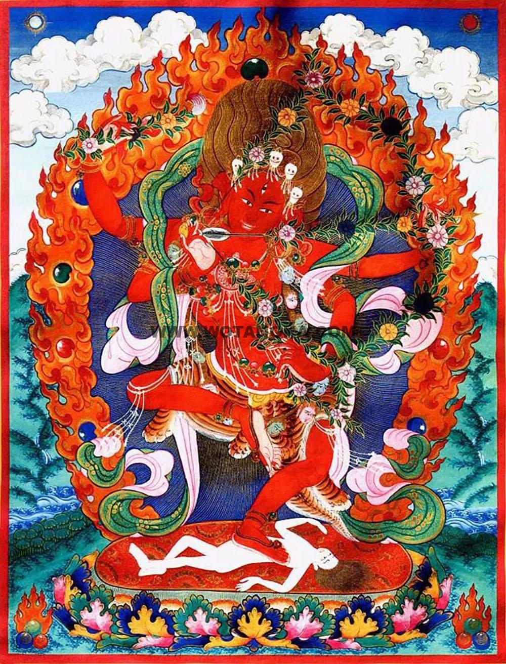 沃唐卡编号AC40720：作明佛母