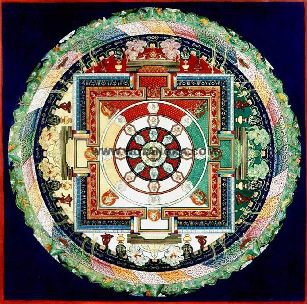 沃唐卡编号AC44520：胜乐金刚坛城