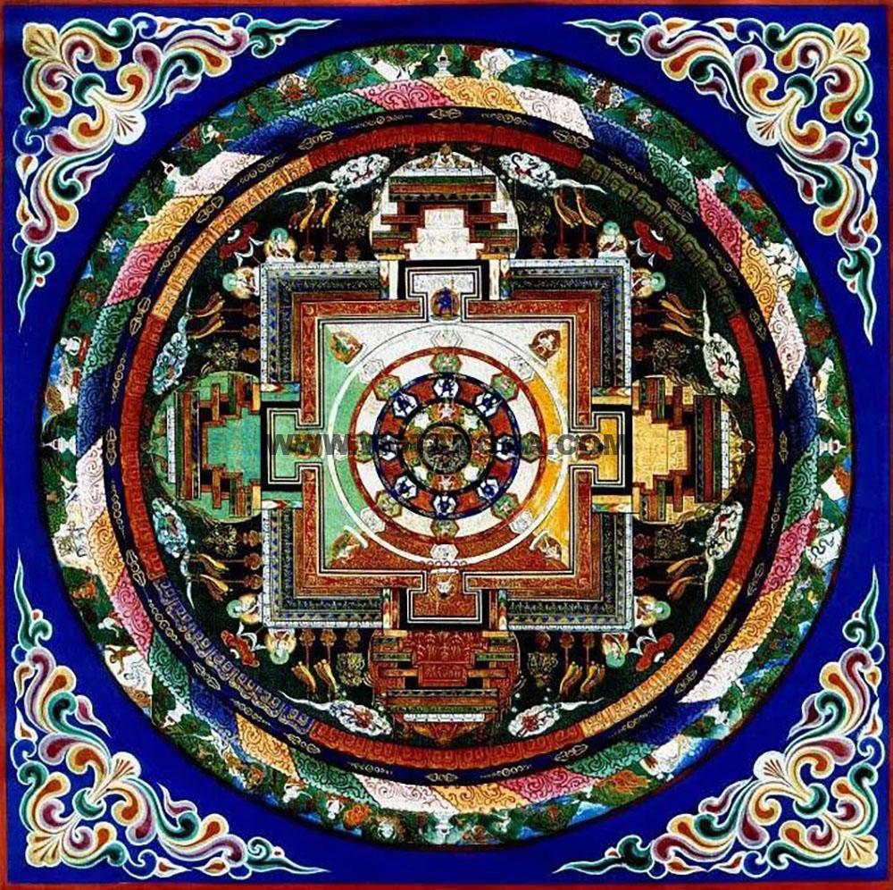 沃唐卡编号AC45263：胜乐金刚坛城