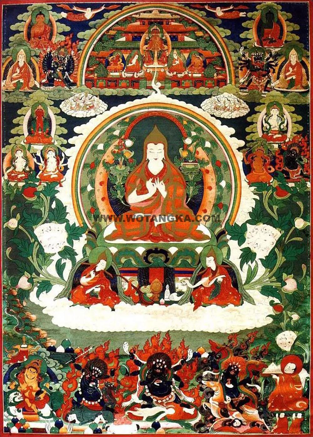 沃唐卡编号AC51429：宗喀巴大师