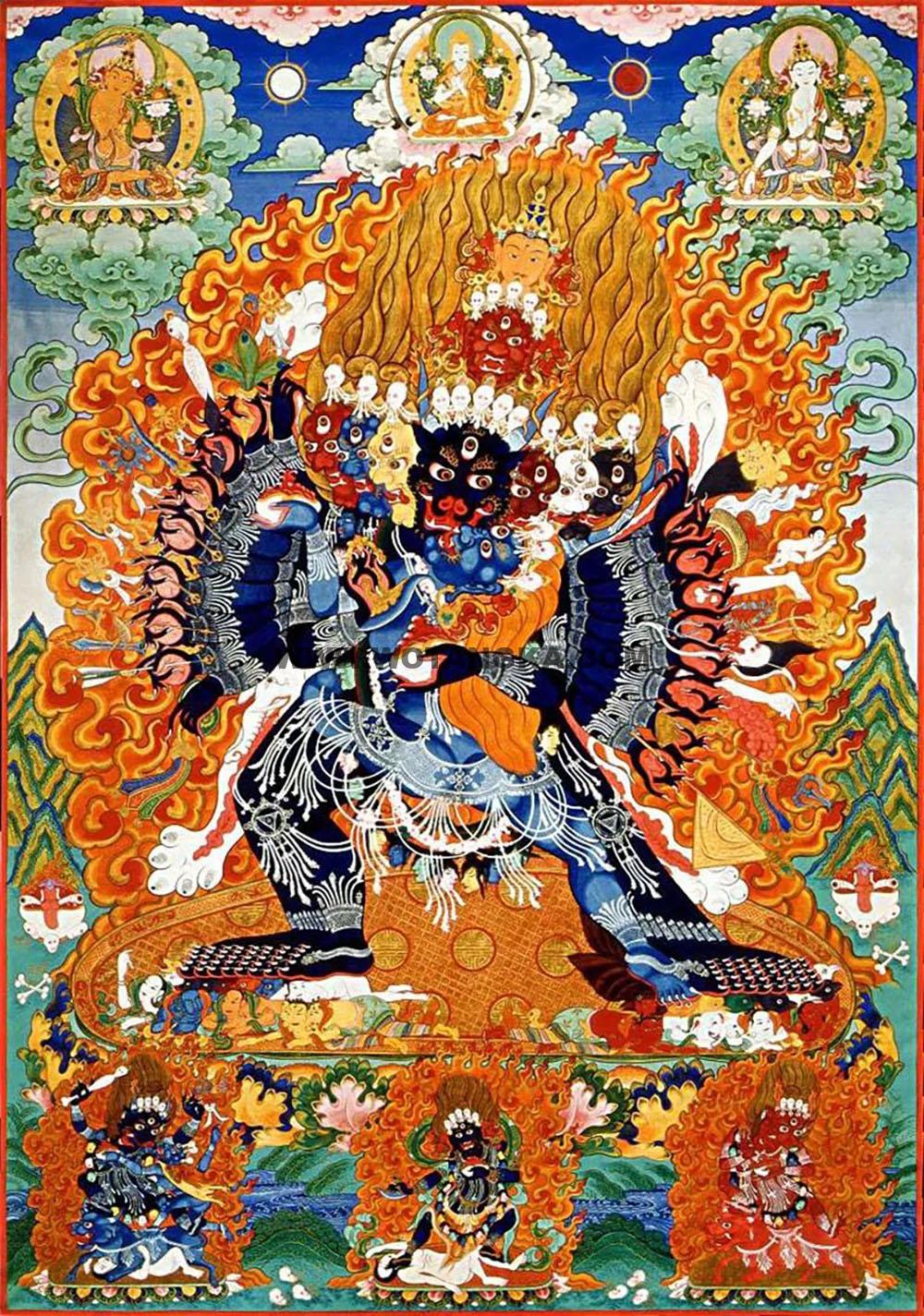 沃唐卡编号AC55731：大威德金刚