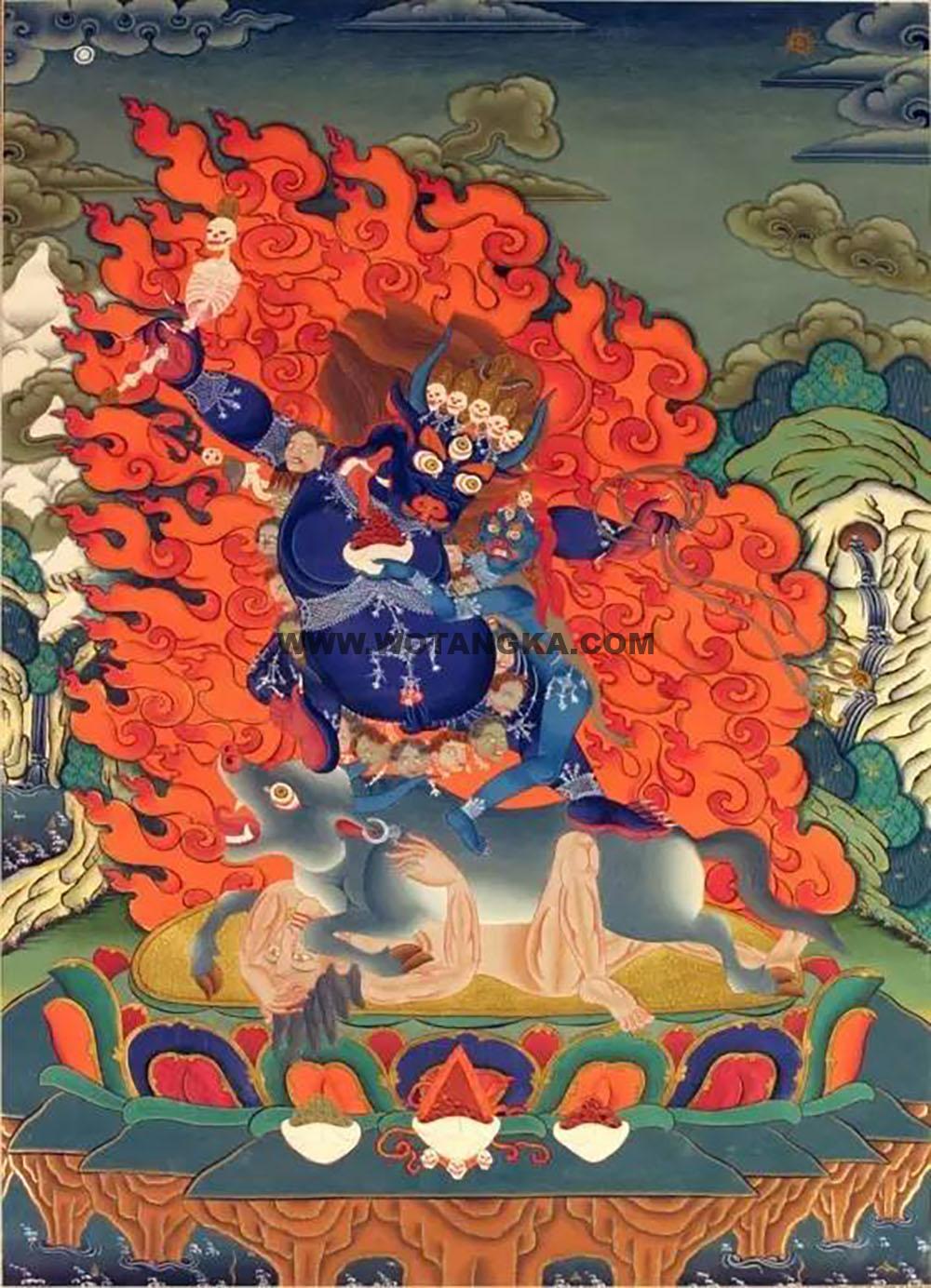 沃唐卡编号AC56140：阎魔敌