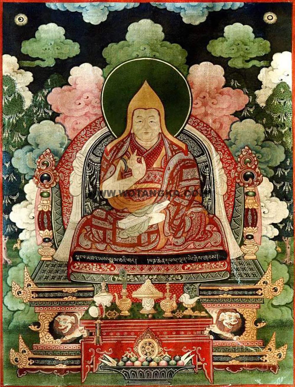 沃唐卡编号AC56143：六世班禅