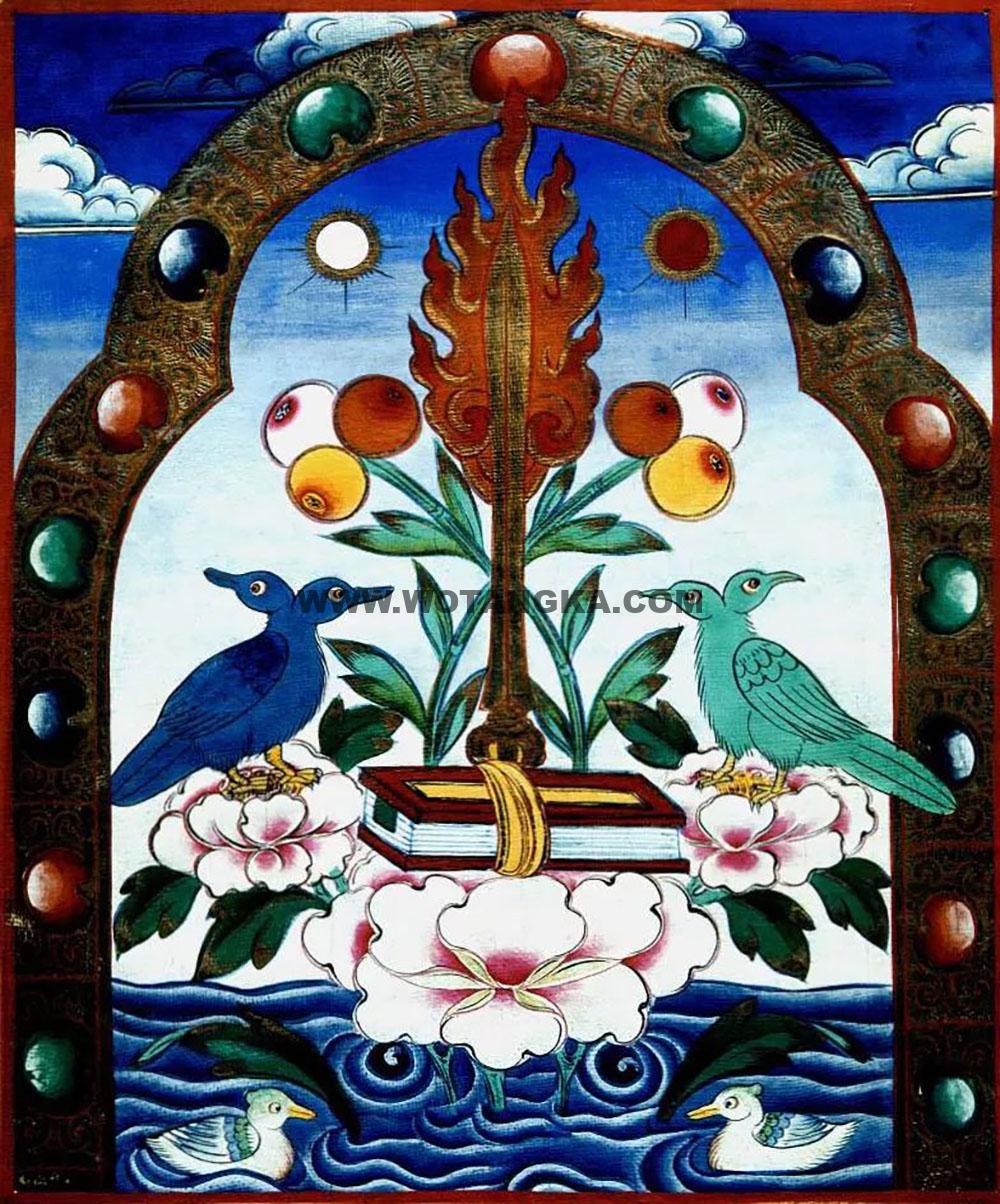 沃唐卡编号AC58209：圣僧图