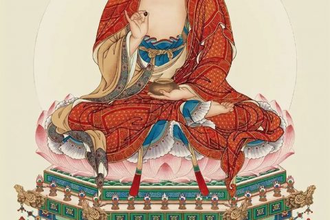 沃唐卡编号AC63309：药师佛