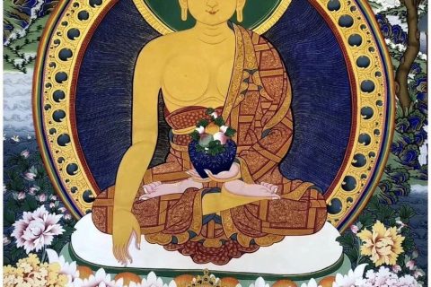 沃唐卡编号AC63830：释迦牟尼佛
