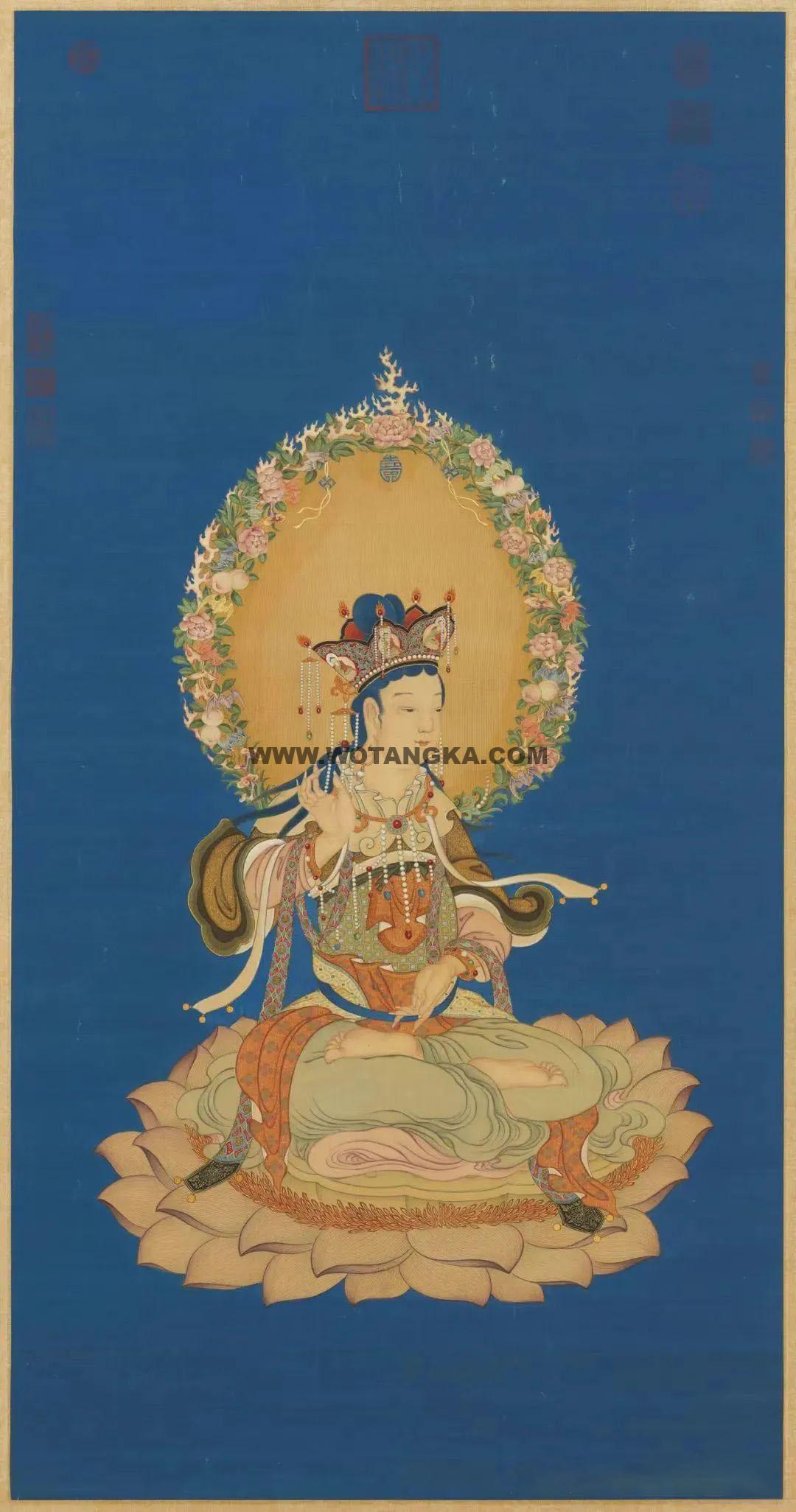 沃唐卡编号AC64653:文殊菩萨