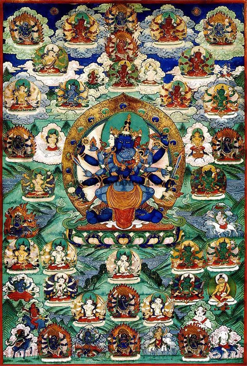 沃唐卡编号AC64728：密集金刚