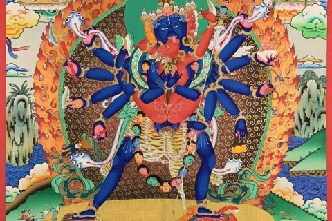 沃唐卡编号AC66990：上乐金刚