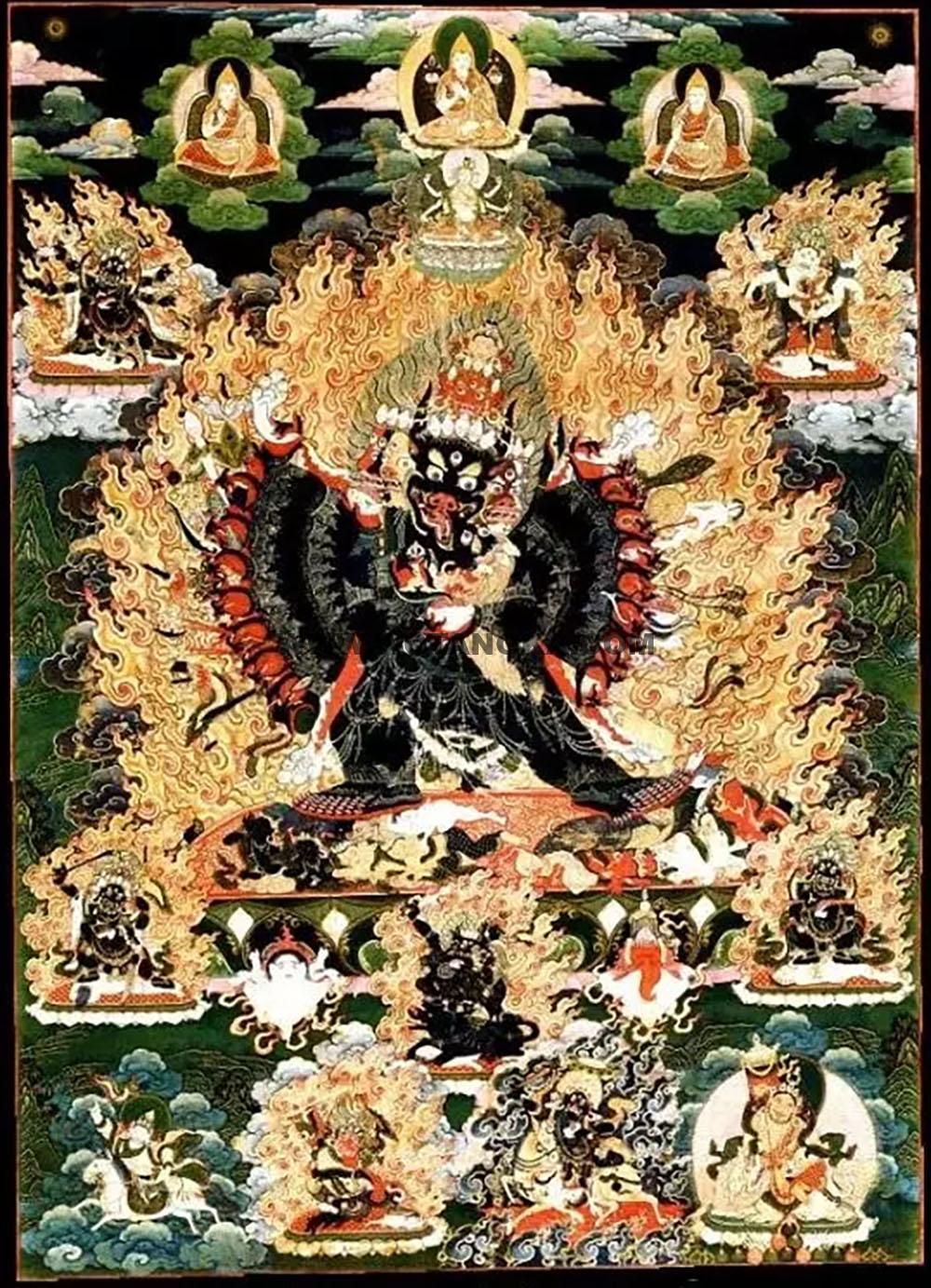 沃唐卡编号AC73068：大威德金刚