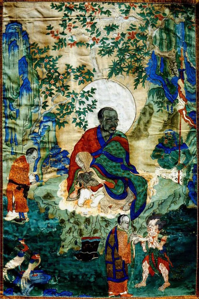 沃唐卡编号AC75194：迦理迦尊者