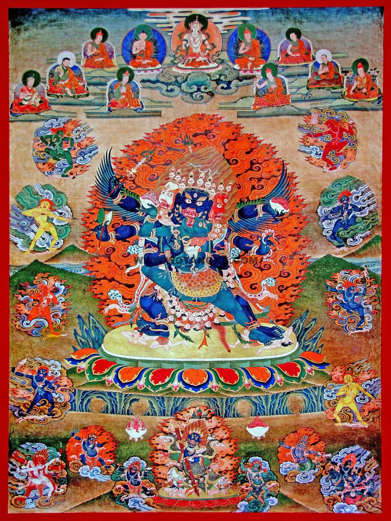 沃唐卡编号AC76452:赫鲁嘎明王