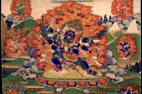 沃唐卡编号AC78664：赫噜嘎明王