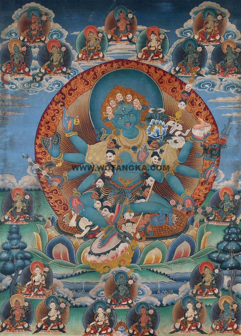 沃唐卡编号AC80099：三昧耶度母