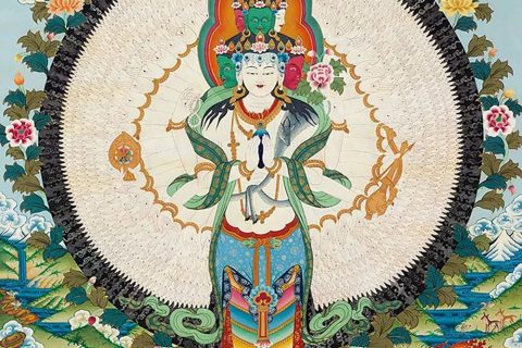 沃唐卡编号AC82728：千手观音