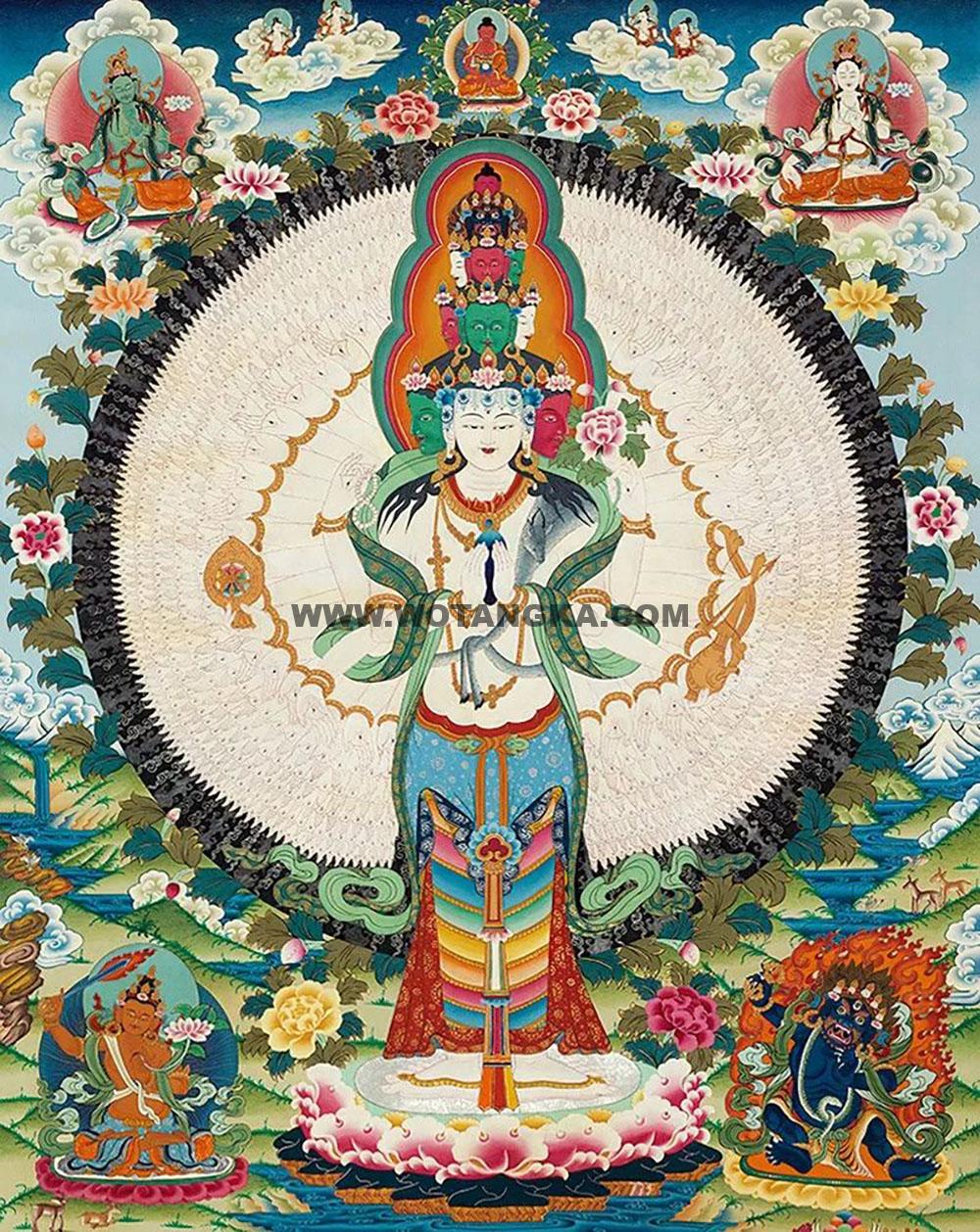 沃唐卡编号AC82728：千手观音
