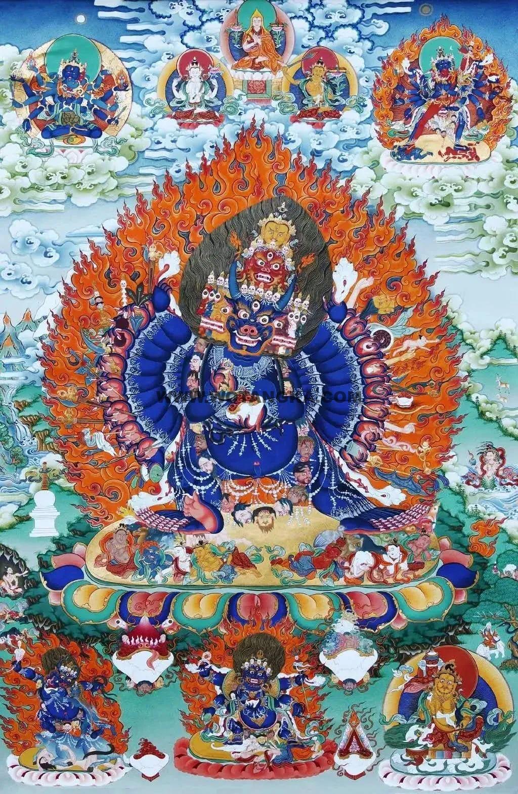 沃唐卡编号AC86890：大威德金刚