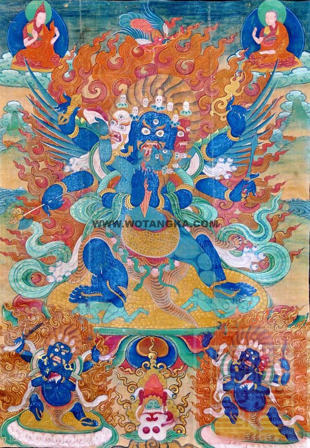 沃唐卡编号AC88726：普巴金刚