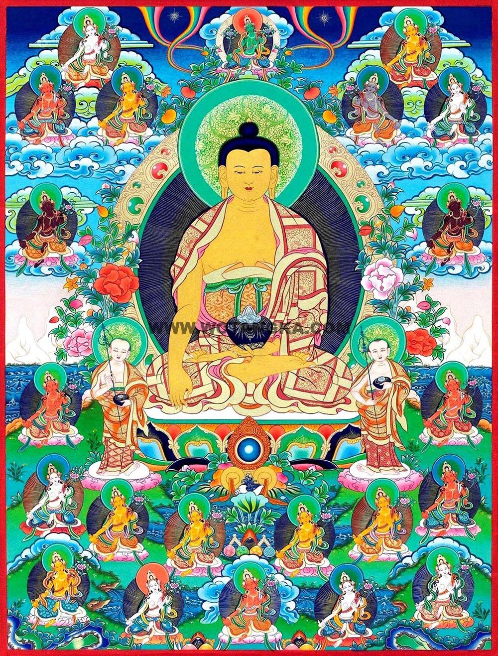 沃唐卡编号AC89554：释迦牟尼佛