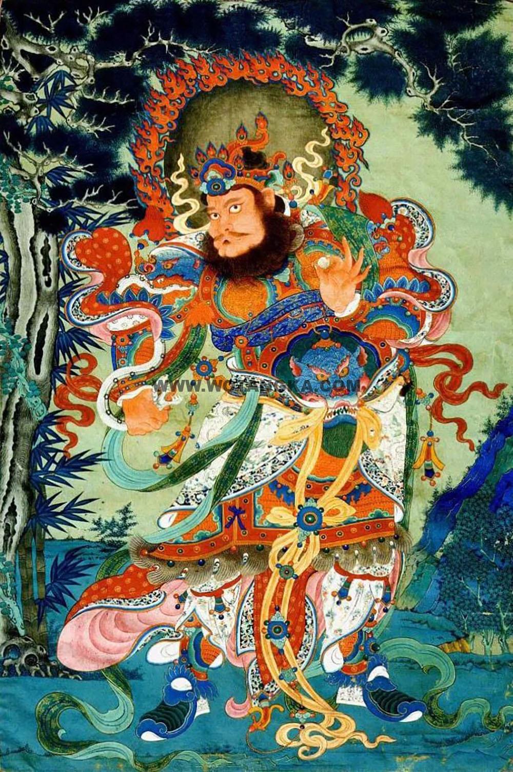 沃唐卡编号AC96739:广目天王