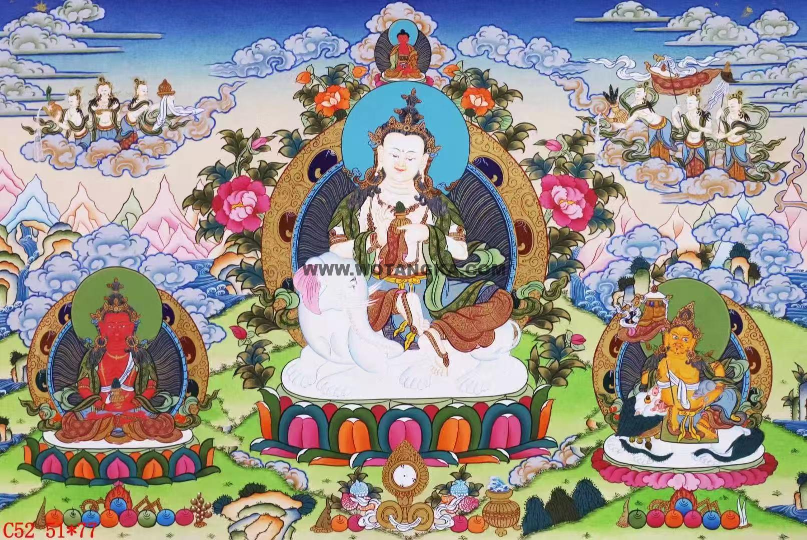 编号138-395069:彩绘唐卡-普贤菩萨(51*77CM左右)
