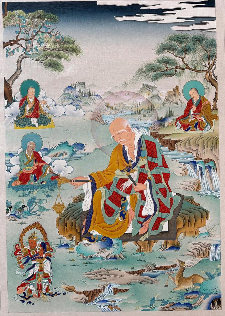 编号188-323781：嘎玛嘎赤-十八罗汉（90*60CM左右）