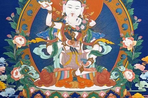 编号188-351748：彩绘唐卡-金刚萨埵·双身相（60*40CM左右）