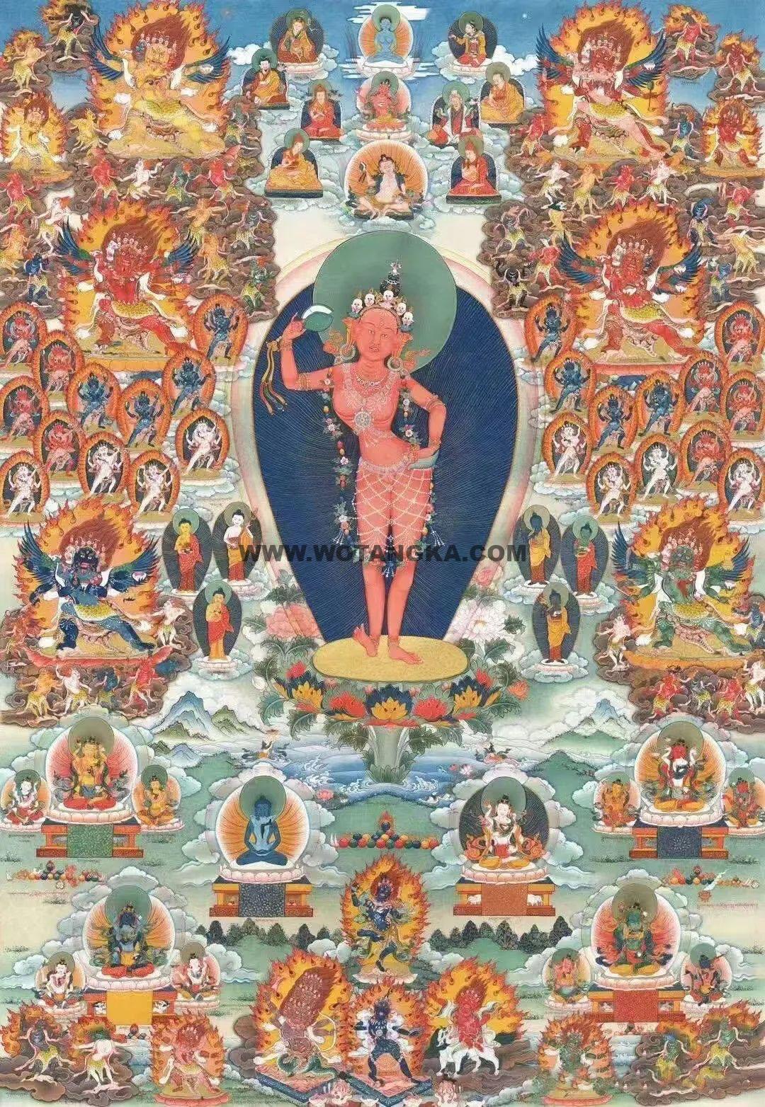沃唐卡编号AC11497：大乐佛母