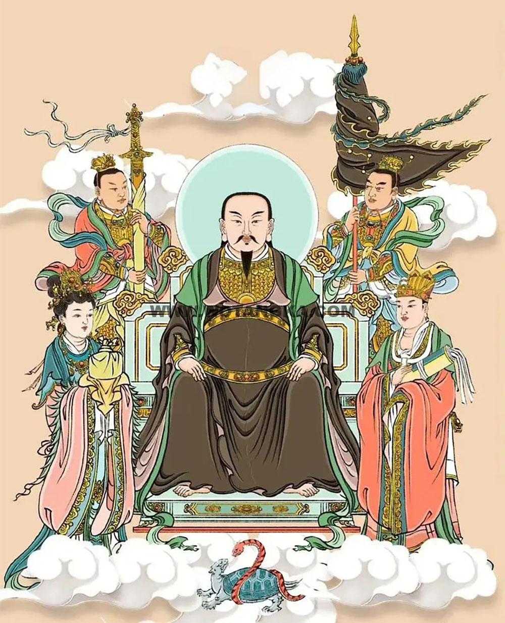 沃唐卡编号AC16122：真武大帝