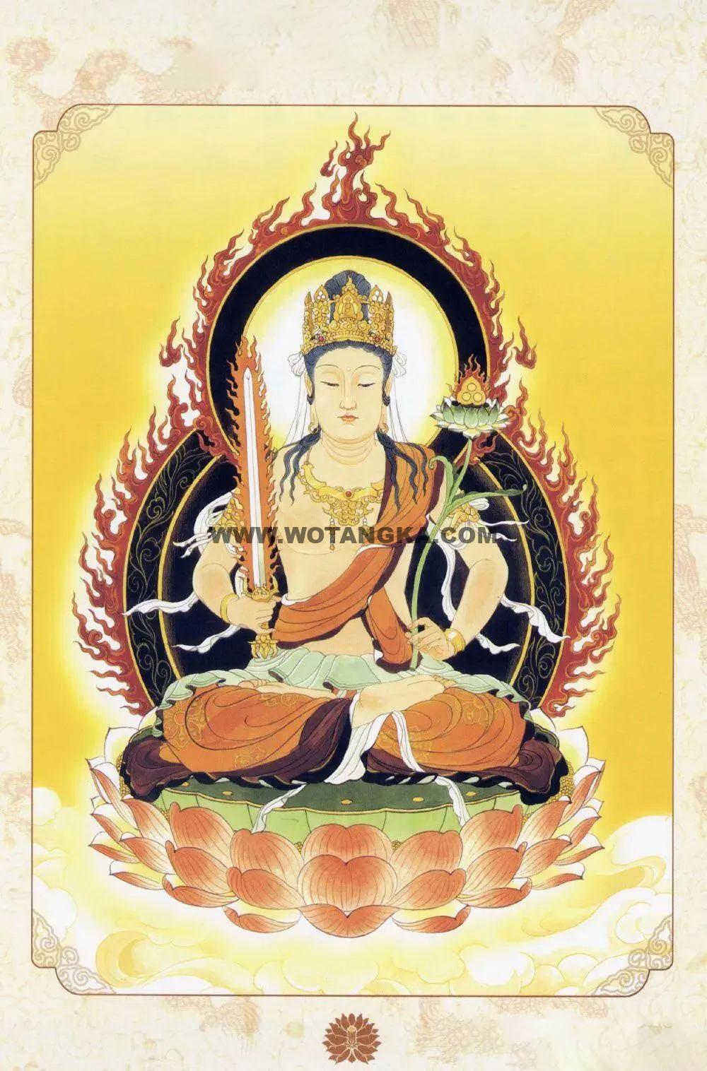 沃唐卡编号AC23716：虚空藏菩萨