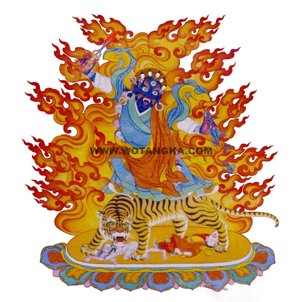 沃唐卡编号AC26203:忿怒莲师多杰卓勒