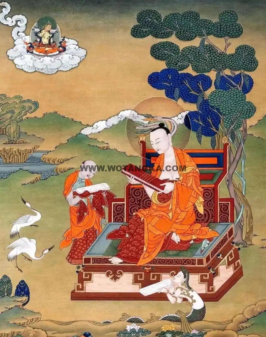 沃唐卡编号AC27580:龙树菩萨