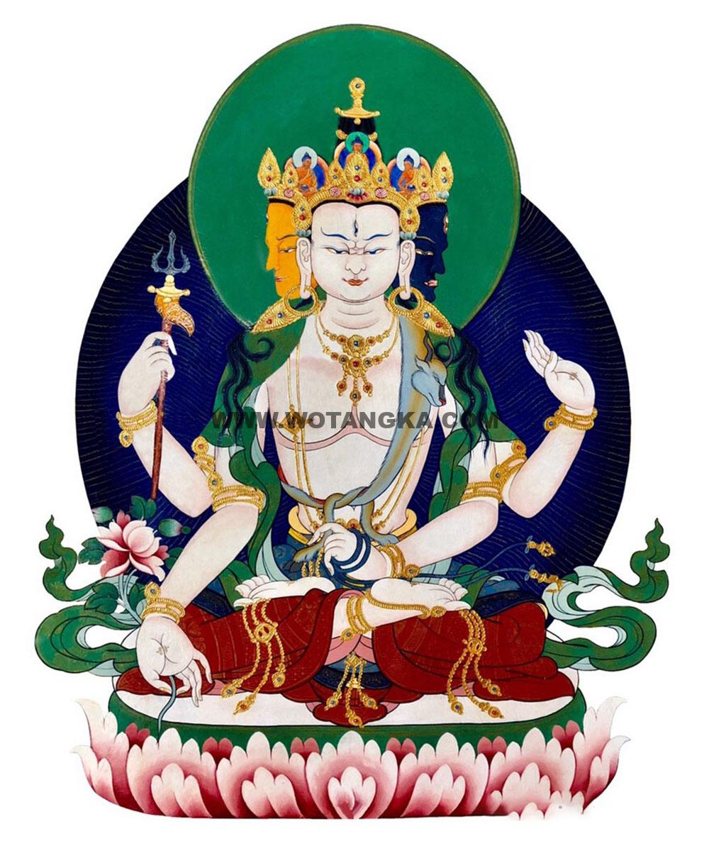 沃唐卡编号AC32787：不空罥索观音