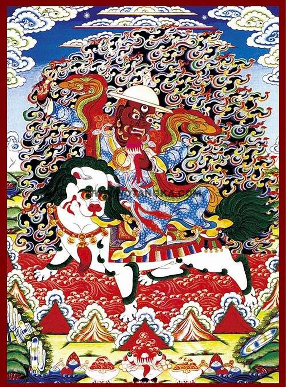 沃唐卡编号AC37598：单坚护法