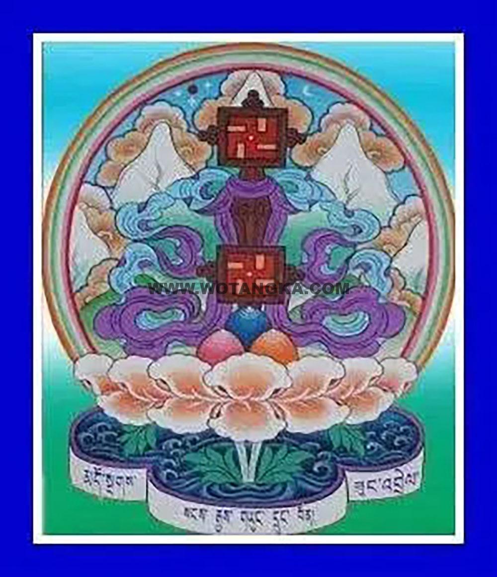 沃唐卡编号AC39751：雍仲